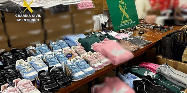 西班牙北部警方查获超千件名牌假货 涉案价值近70万欧元