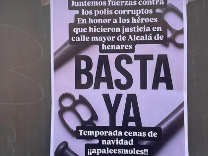 两警员重伤住院 马德里郊区爆发煽动“殴打警察”海报引发震动