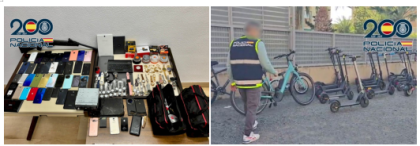 西班牙歹徒在家开店摆卖赃物  通知失主可以拿钱来赎回