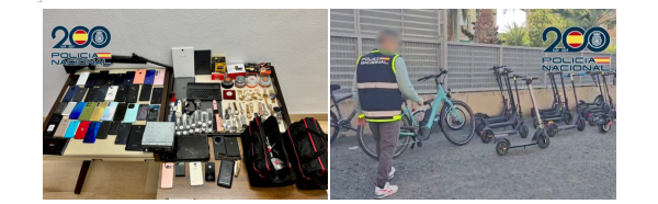 西班牙歹徒在家开店摆卖赃物  通知失主可以拿钱来赎回