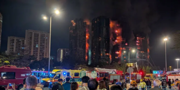 香港发生大火 造成至少36人死亡、279人失联