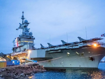 法国航母“戴高乐”号抵达地中海 西班牙护卫舰已入编队